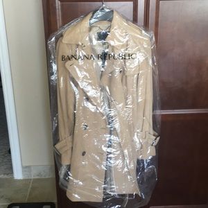Banana Republic Suede Trench Coat